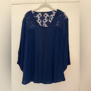 New Directions blouse with lace detail